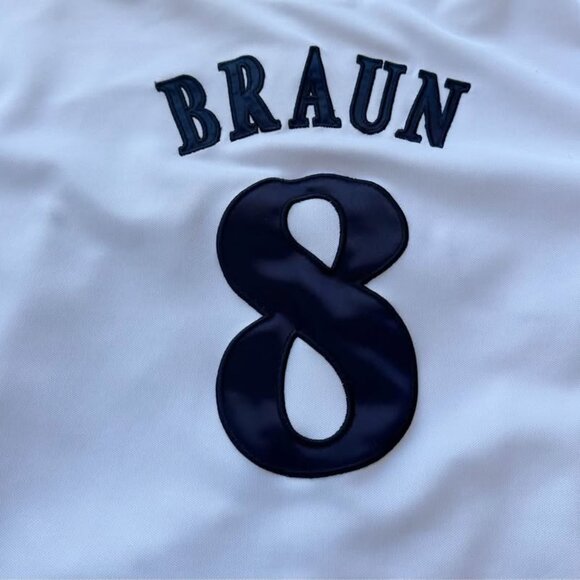 Youth Milwaukee Brewers Ryan Braun #8 Jersey Majestic Authentic Collection Med. - Picture 5 of 5